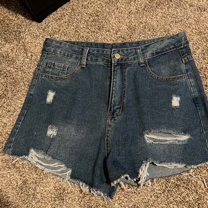 Cut Jean shorts